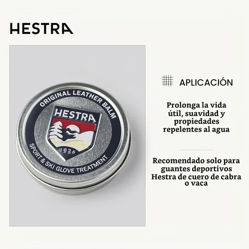 Vista 2 de Hestra Glove & Mitt Leather Balm - All Natural Leather Conditioner to Protect Winter Gloves