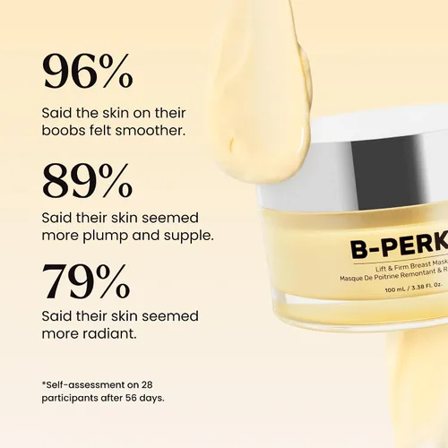 Vista 5 de MAËLYS B-PERKY - Mascarilla para el pecho Lift & Firm - Crema reafirmante sin enjuague para el área de los senos - Tratamiento suavizante del pecho