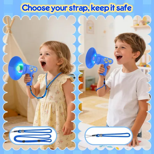 Vista 7 de MEGUO Cambiador de voz para niños, regalo de cumpleaños para niños y niñas de 3, 4, 5, 6, 7, 8 años - juguetes para niños de 3-8+ años - regalo