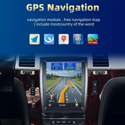 Vista 4 de Android 12 Radio de coche estéreo para Cadillac Escalade 2007-2014 10.4 pulgadas Octa-Core 4+64G Carplay inalámbrico Android Auto 4G red 5G WiFi DSP