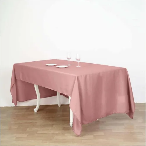 Vista 90 de Efavormart - Mantel rectangular, 60 x 102 pulgadas, resistente a las manchas y a las arrugas, lavable, mantel decorativo oblongo de tela de Amatista