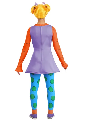 Vista 9 de Disfraz de Mujer Angelica de Rugrats de Nickelodeon Multicolor