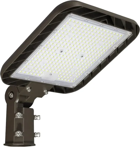Vista 7 de Luz de estacionamiento de 150 W, instalación rápida, 22500 LM, luces de calle LED, montaje con accesorio deslizante con fotocélula del atardecer al