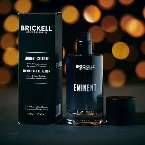 Vista 3 de Brickell Eminent Colonia para hombre, anís, madera de cedro, lavanda y menta verde, 1.7 onzas