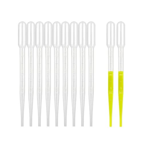 Vista 8 de moveland 25Pcs 1ML Pipetas cuentagotas desechables - Pipetas de plástico desechables para ciencia de laboratorio, aceites esenciales, arte DIY