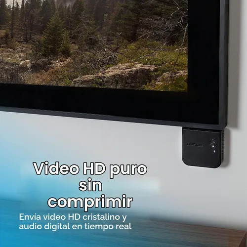 Vista 5 de Nyrius Aries Home+ - Transmisor y receptor de entrada HDMI inalámbrico 2X para transmisión de video HD 1080p 3D y audio digital desde caja de cable