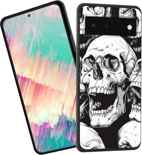 Vista 80 de Funda delgada para Google Pixel 4 XL, funda delgada de silicona de TPU suave a prueba de golpes para Google Pixel 4 XL, cruz negra