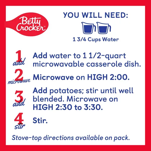 Vista 7 de Betty Crocker Puré de batatas dulces, hecho con batatas reales, 4.5 onzas (paquete de 8)