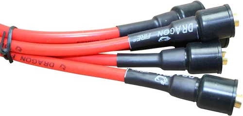 Vista 4 de AIP Electronics Dragon Fire Race Series - Juego de cables de encendido de alto rendimiento compatible con Volkswagen Beetle GHIA Thing Bug and