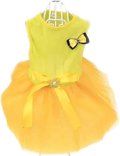 Vista 12 de Moda Dulce Cachorro Princesa Falda Tutu Vestido De Novia Para Perros Pequeños, Extra Pequeños - Rojo rojo (J-red)