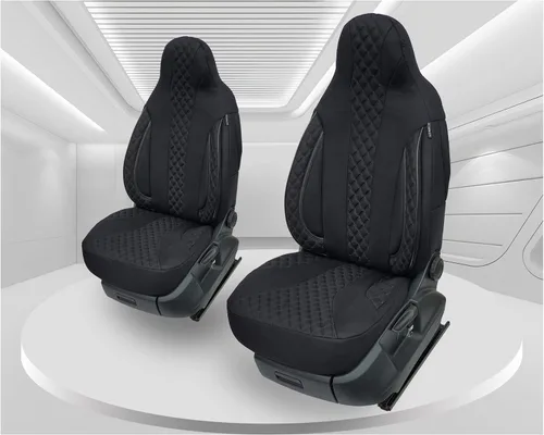 Vista 2 de BREMER SITZBEZÜGE Custom Seat Covers for VW T7 Multivan PL404 PL404 Black