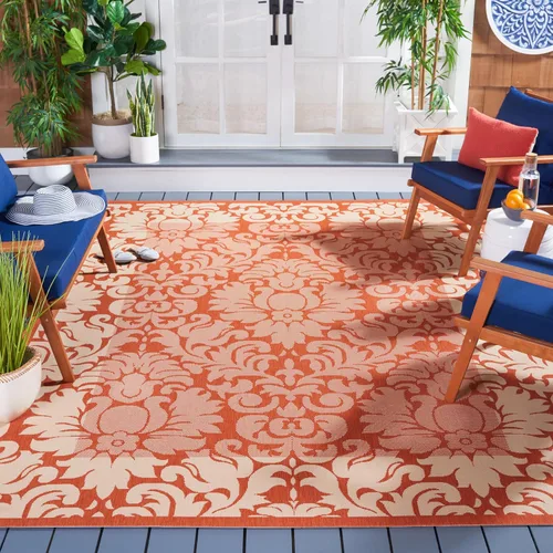 Vista 20 de SAFAVIEH Courtyard Collection - Alfombra de pasillo, 2 pies 3 pulgadas x 6 pies 7 pulgadas, color verde oliva y natural, no desprende pelusa