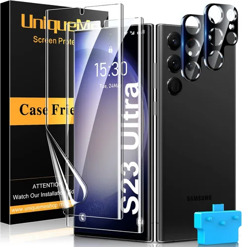 Vista 9 de [Paquete de 4] UniqueMe compatible con Samsung Galaxy S10e Protector de pantalla de vidrio templado, dureza 9H, sin burbujas Vidrio templado