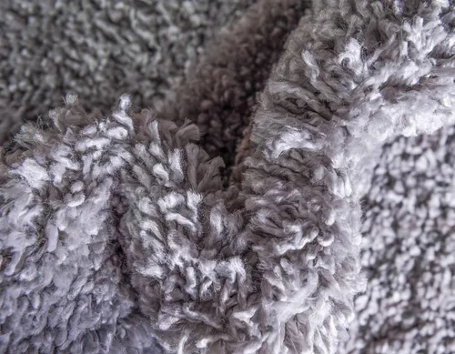 Vista 212 de Unique Loom Colección Davos Shag - Alfombra Lino