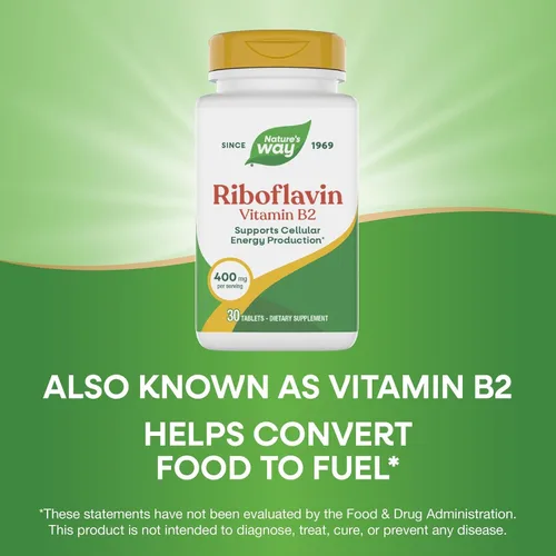 Vista 4 de Terapia enzimática Riboflavina Vitamina B2, 400 mg por porción