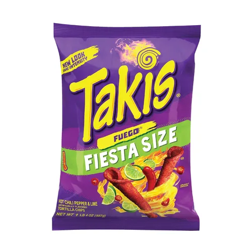 Vista 3 de Takis, BEL00276, Chips de tortilla enrollados de fuego, 42 / caja (00276)
