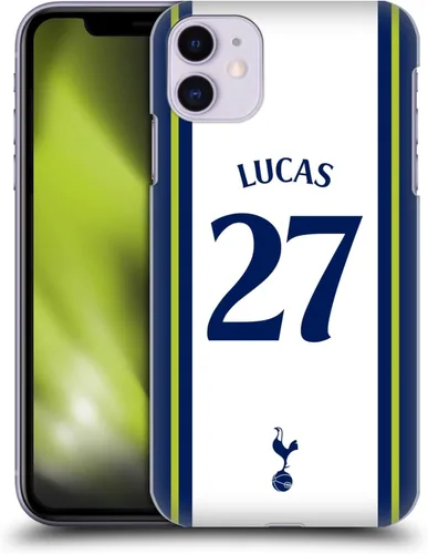 Vista 10 de Head Case Designs Officially Licensed Tottenham Hotspur F.C. Cristian Romero 2022/23 Players Home Kit Hard Back Case Compatible with Apple iPhone 11