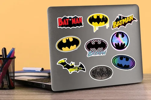 Vista 5 de Batman Logo 50 - Calcomanías de vinilo impermeables