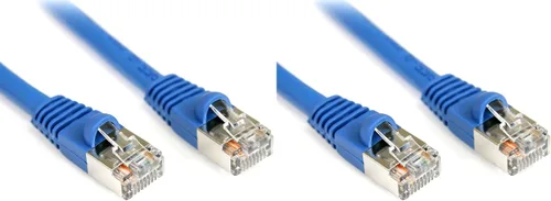 Vista 5 de StarTech Cable de conexión Cat5e Cat5e de 3 pies, blindado sin enganches, RJ45 F/UTP Cat 5e, cable de conexión de 3 pies (S45PATCH3BL), 1 unidad