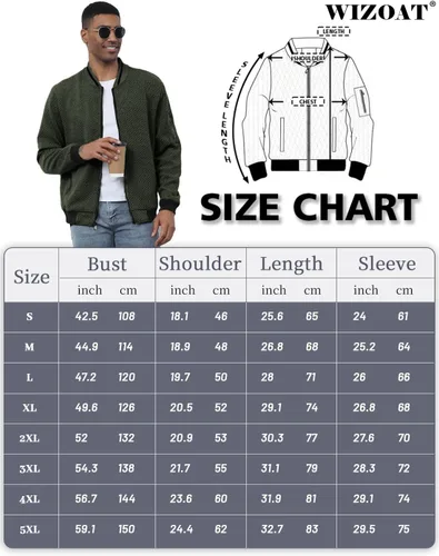 Vista 6 de Chaqueta casual para hombre, ajuste holgado, chaqueta ligera varsity bomber con cremallera