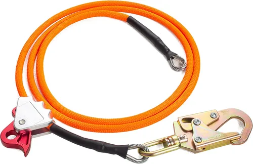 Vista 8 de Kit de línea de acero de 1/2 "x 8' para árboles trepadores Cordón ajustable con núcleo de acero para escalada de árboles, arnés de cordón Flipline