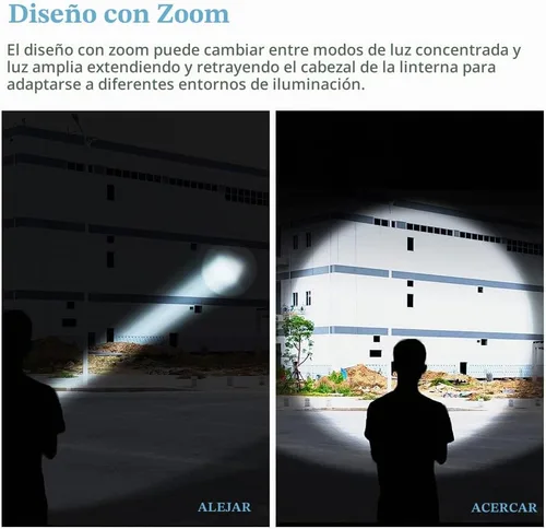 Vista 6 de Beike Linternas, paquete de 2 linternas tácticas de alto lúmenes, potente luz de flash pequeña, linterna LED súper brillante, linternas impermeables
