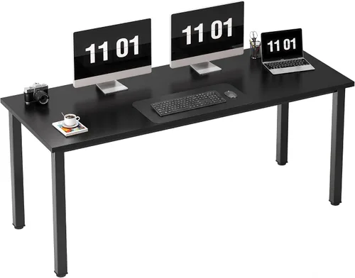 Vista 25 de Need Escritorio pequeño para computadora, mesa de escritura resistente de 31.5 pulgadas, estrecho, negro