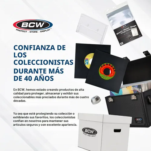 Vista 8 de BCW Fundas para discos de vinilo de 12 pulgadas, polipropileno de 2 mil