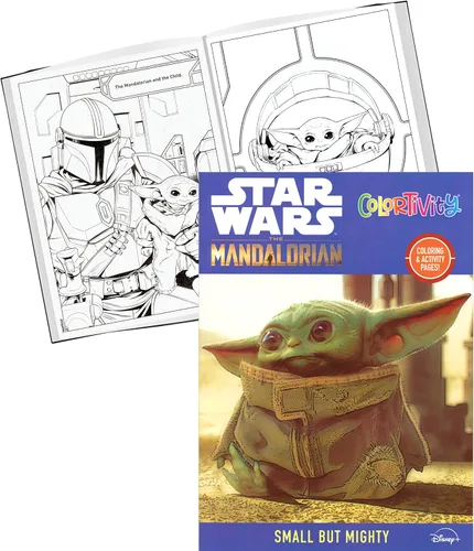 Vista 8 de Star War Mandalorian & Baby Yoda - Juego de libros para colorear y actividades, 2