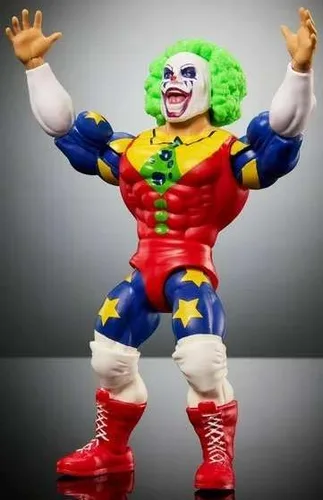 Vista 5 de WWE Superstars Doink The Clown - Figura de acción retro de 5 pulgadas