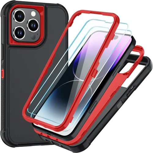 Vista 28 de SunStory Funda compatible con iPhone 11 con protector de pantalla HD, 3 capas de alta resistencia de cuerpo completo, funda protectora híbrida 3