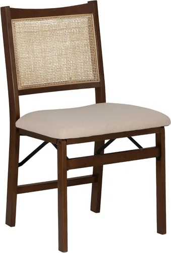 Vista 19 de Powell Kasi Silla Lateral de Comedor Plegable de Caña de Ratán Beige, Natural