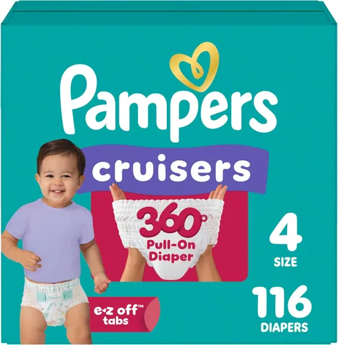 Vista 12 de Pampers Cruisers 360 Pañales - Talla 3, 26 unidades, pañales desechables para bebé, ajuste sin huecos