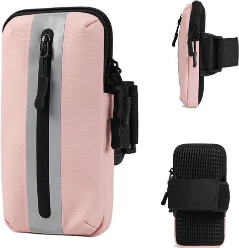 Vista 8 de Prime Comfort Brazalete para teléfono para correr, bandas para iPhone para ejercicio, bandas de brazo para correr para teléfono celular, monedero