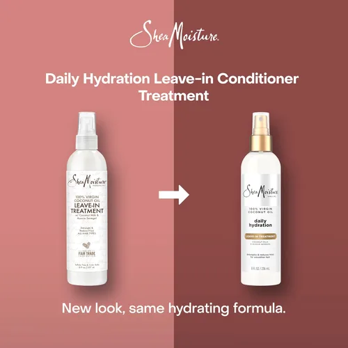 Vista 4 de Tratamiento sin enjuague de aceite de coco 100% virgen Shea Moisture, 8 onzas