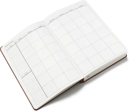 Vista 4 de Wykeham's Diario Resourceful - Planificador de finanzas personales y presupuestos (marrón, 8.5 x 5.5 pulgadas)