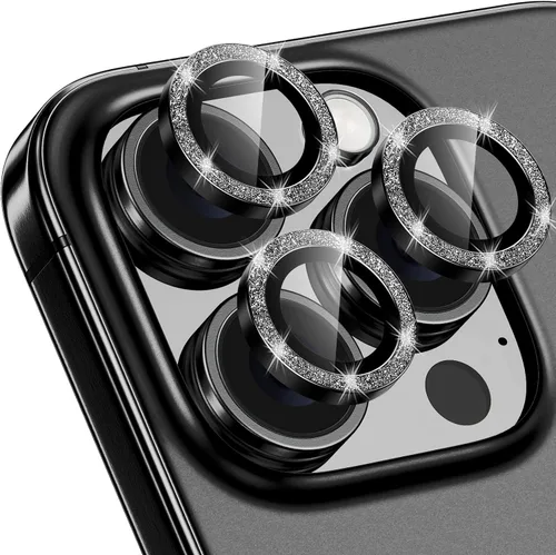 Vista 77 de Protector de lente de cámara para iPhone 15 Pro/iPhone 15 Pro Max, anillo de metal individual, dureza 9H, protector a prueba de arañazos, accesorios