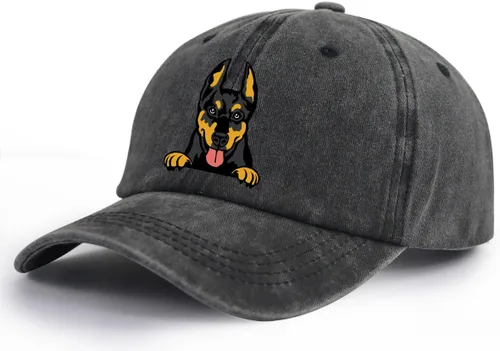 Vista 2 de Dog Hats for Men Women, Funny Adjustable Printed Cottton Animal Gifts Baseball Cap