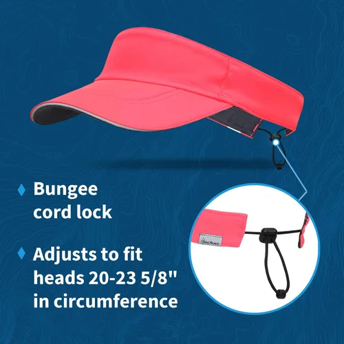 Vista 6 de TrailHeads Sombrero con visera solar para mujer, para correr, golf y tenis - Reciclado