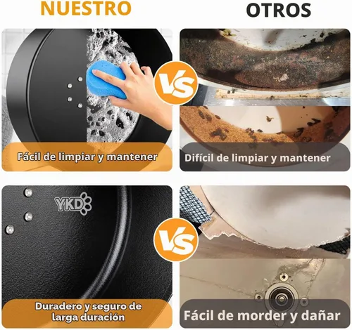 Vista 4 de Rueda de ejercicio silenciosa de Chinchilla de aleación de aluminio de 15" Negro