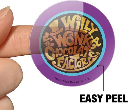 Vista 4 de Willy Wonka and The Chocolate Factory Logo Planner Calendario Scrapbooking Craft Pegatinas