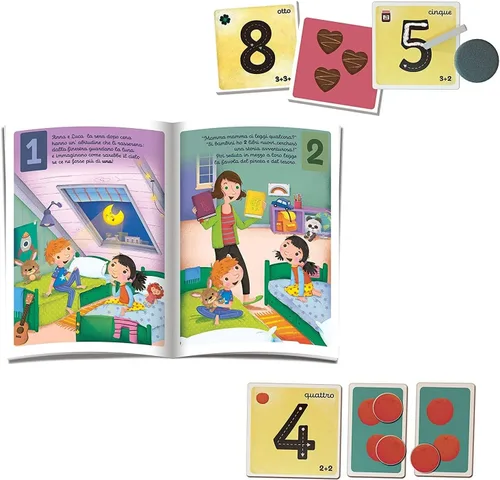 Vista 5 de Clementoni - I Juego Educativo de Cuenta y Cuento Sapientino, Multicolor, 4+ Años