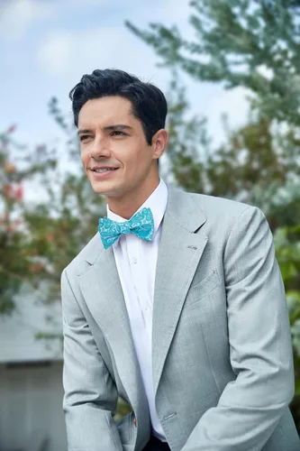 Vista 153 de HISDERN Pajaritas para hombre, corbatín de cachemira para hombre, corbata de lazo y bolsillo cuadrado, juego formal de esmoquin para boda