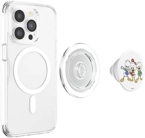 Vista 4 de Disney DuckTales Duck Triplet Retrato PopSockets MagSafe PopGrip para iPhone