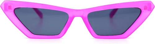 Vista 5 de Gafas de sol cuadradas de ojo de gato de los años 80 de neón para mujer