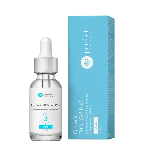 Vista 8 de Gel Peel glicólico, mejorado con retinol y extracto de té verde (10% de fuerza)