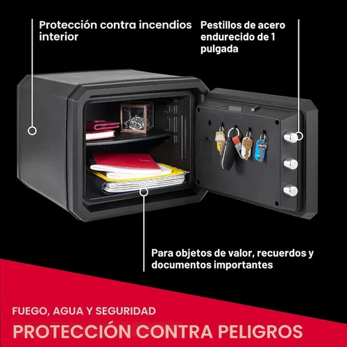 Vista 7 de SentrySafe Caja de seguridad contra incendios grande de 0.81 pies cúbicos con cerradura de combinación de dial para el hogar u oficina, protege