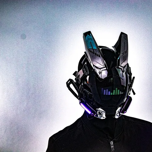 Vista 5 de Casco punk de ciencia ficción gótica máscara Cosplay fiesta