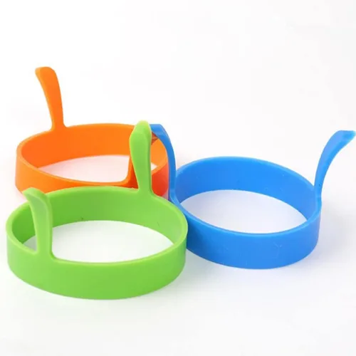 Vista 8 de Los anillos de cocina de silicona de la categoría alimenticia del palillo de los anillos cocinan los huevos y las tortitas
