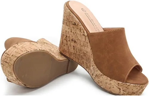 Vista 4 de CYBLING Sandalias de vestir de tacón alto para mujer con punta abierta 0